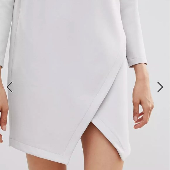 ASOS Gray Mini Dress - Picture 3 of 5